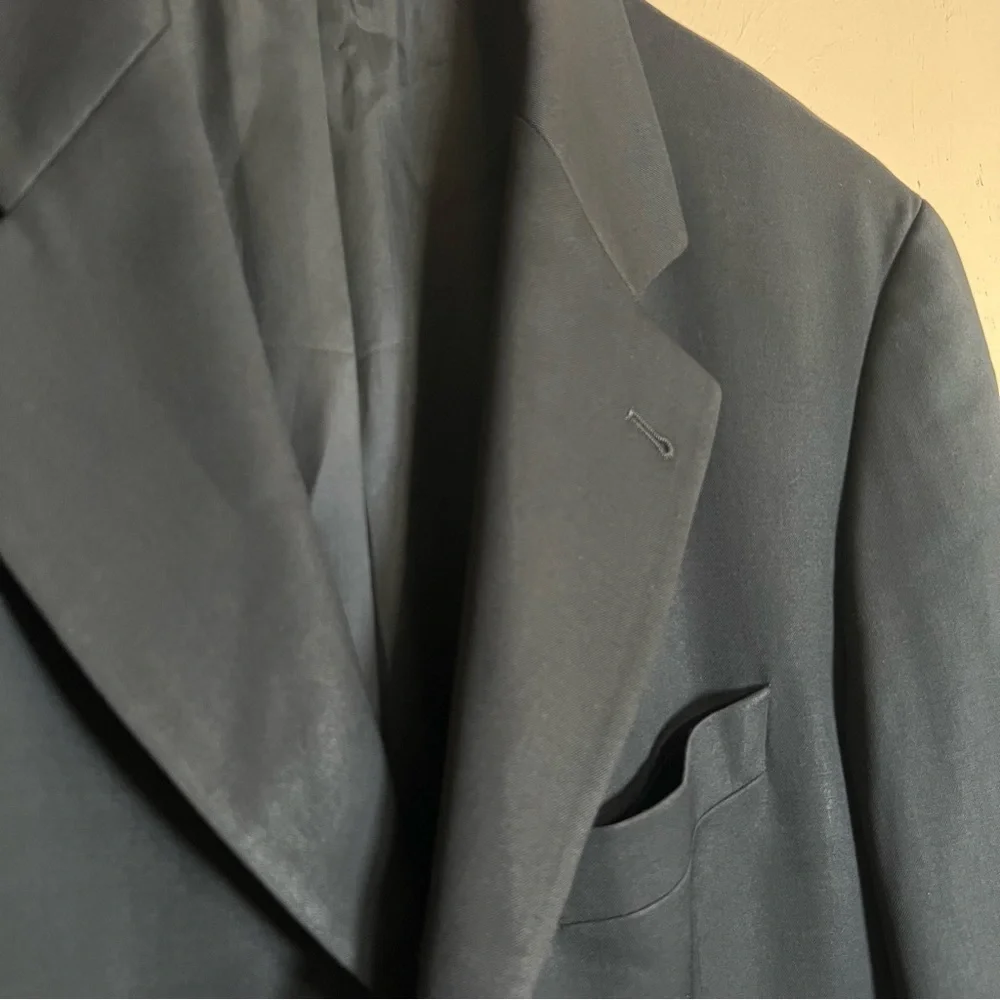 Loro Piana Hugo Boss Cashmere Blazer Jacket Sports Coat Black USA Made Sz 40